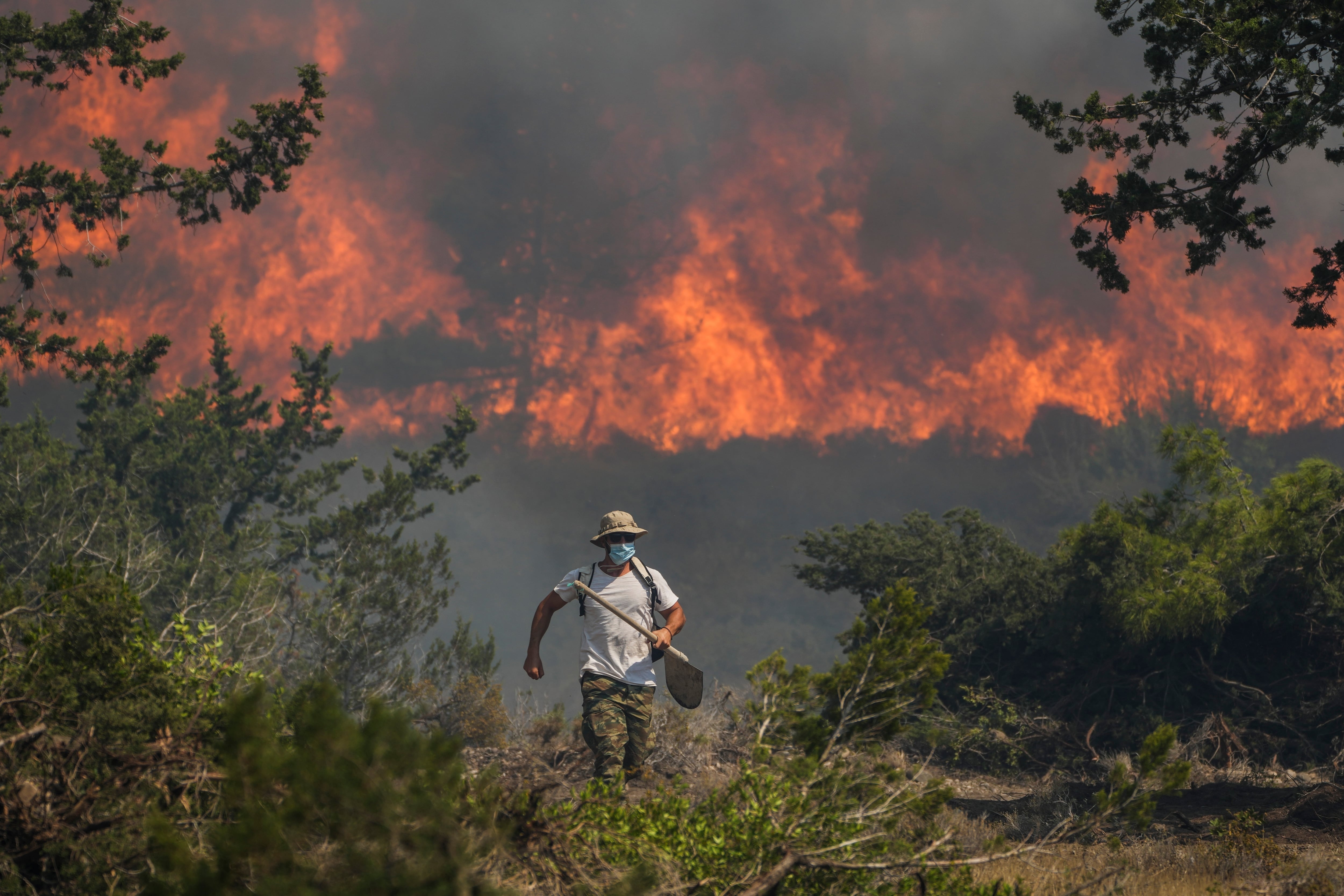 Incendio en Grecia