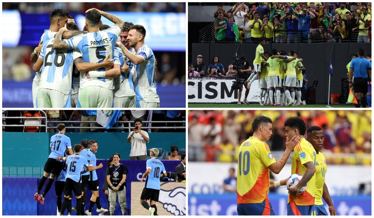 Argentina, Brasil, Uruguay y Colombia son los favoritos para ganar la Copa América 2024.