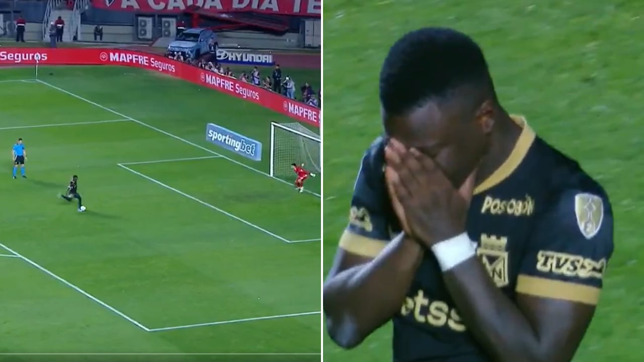 Marino Hinestroza falló el penal para Atlético Nacional