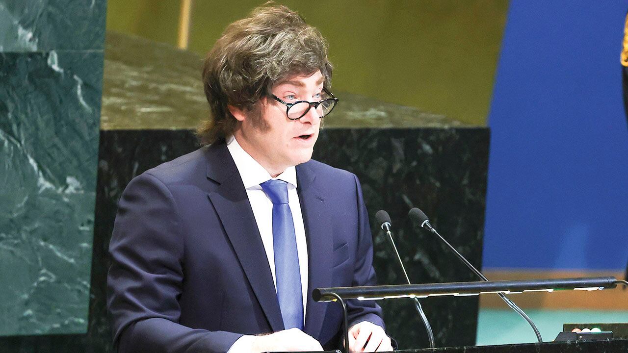 Javier Milei en la Asamblea de la ONU.
