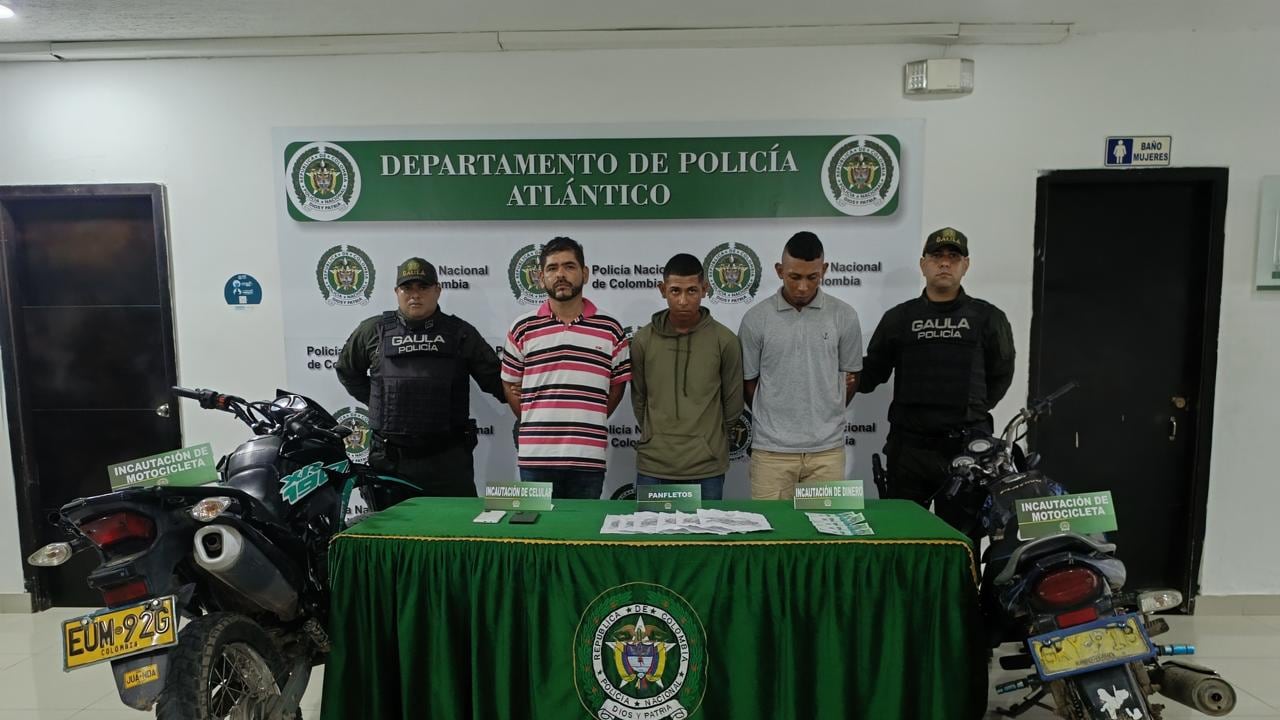 Integrantes del Clan del Golfo capturados.