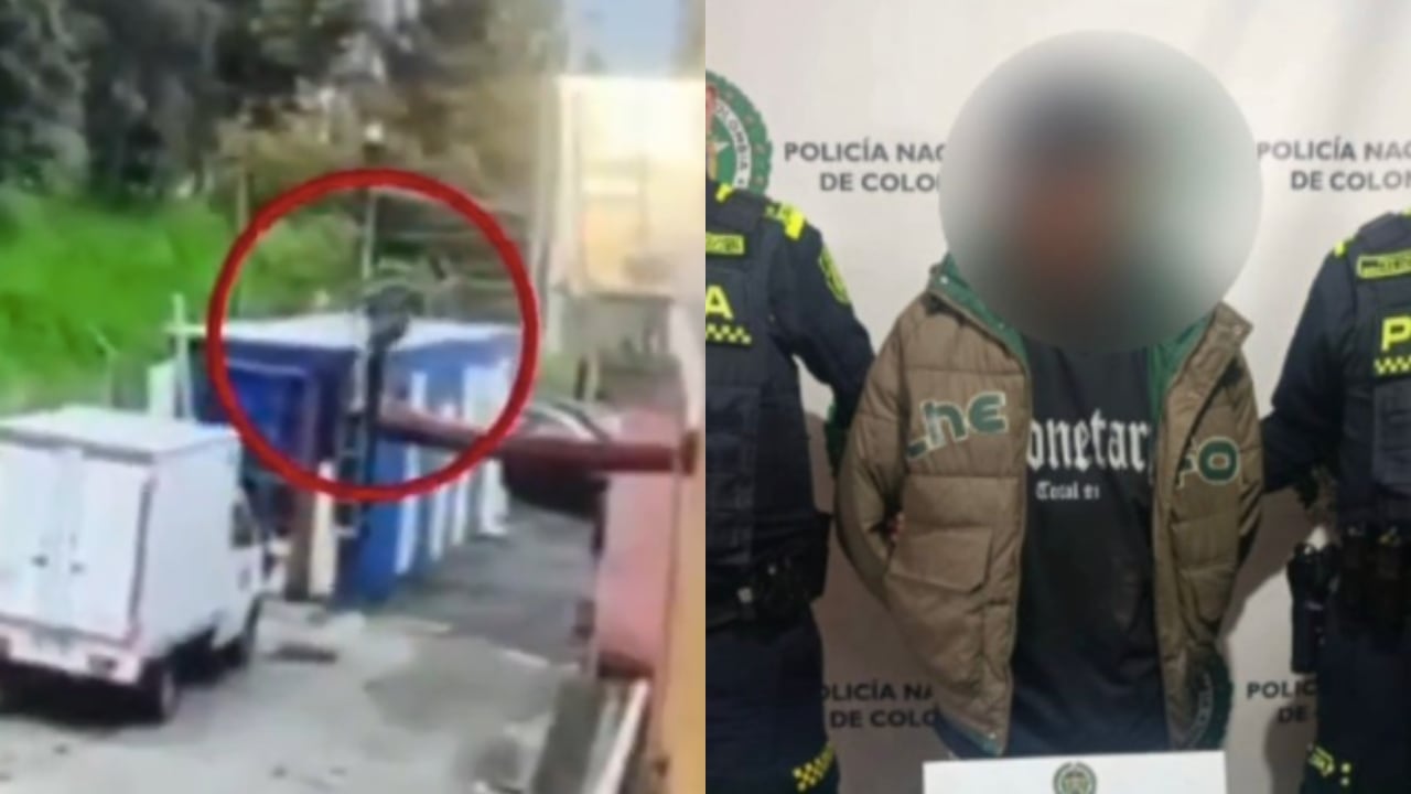 Imágenes del presunto ladrón que fue capturado.