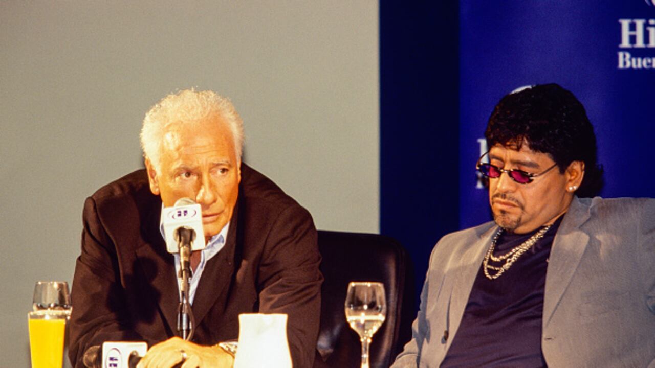 Guillermo Coppola y Maradona