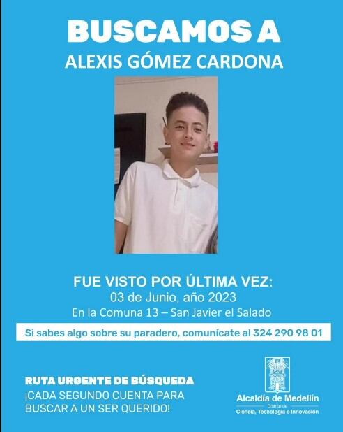 El joven estaba desaparecido hace más de una semana