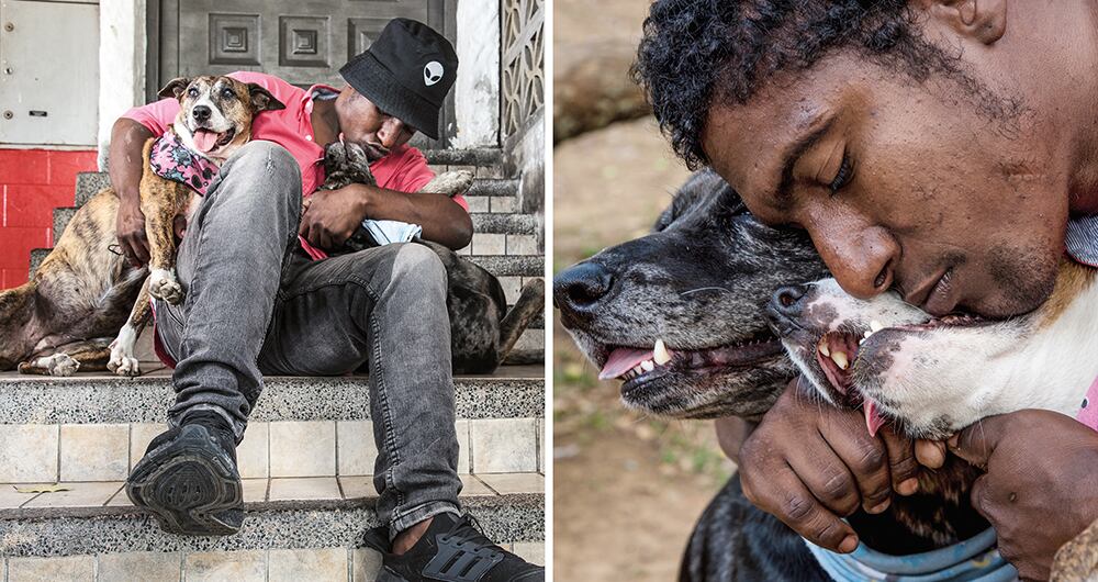 Jose Luis Matos, de 25 años, prefiere que sus animales coman antes que calmar su propia hambre.