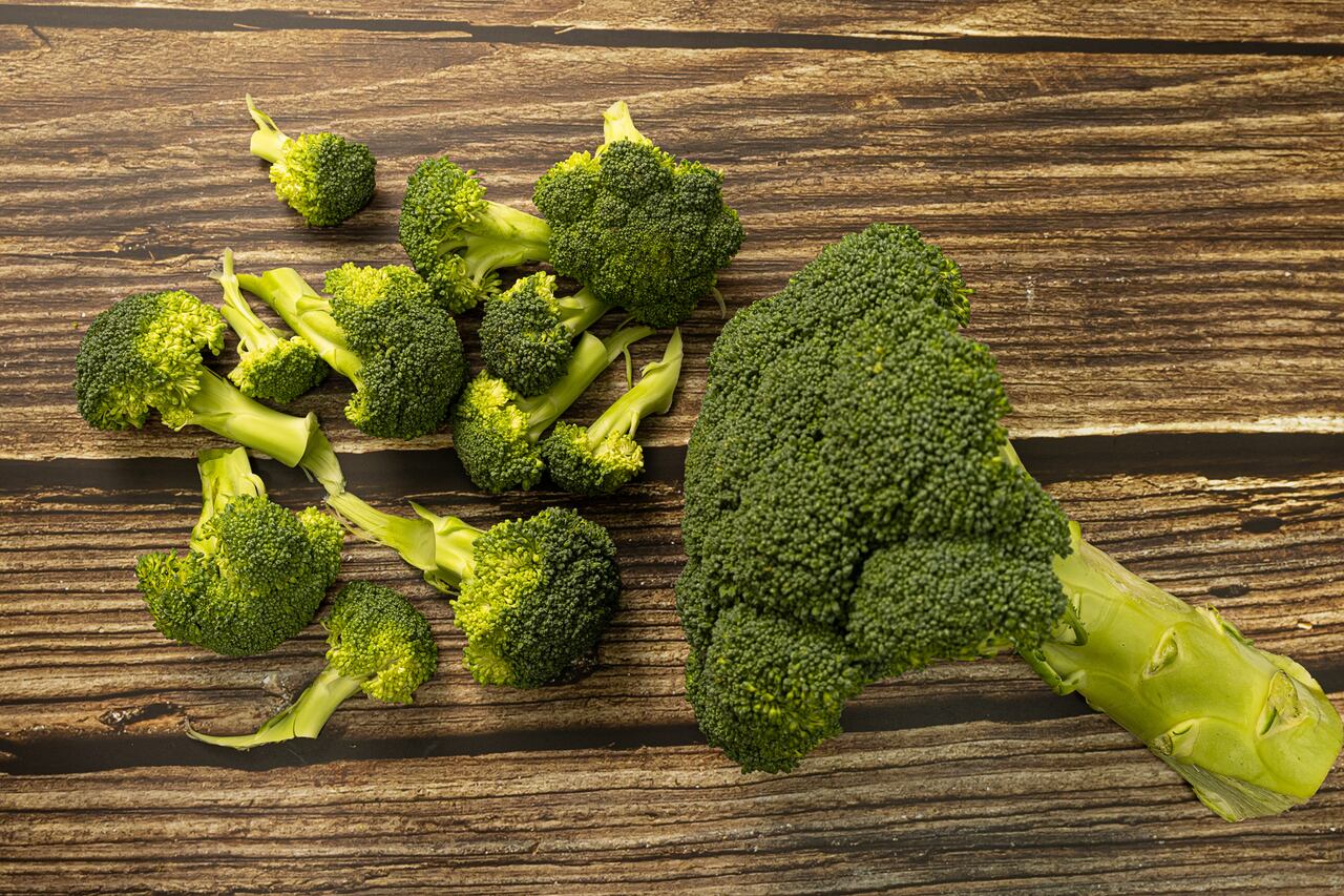 La clorofila está presente en algunas verduras.