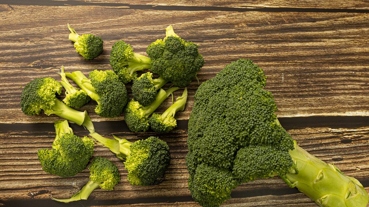 La clorofila está presente en algunas verduras.