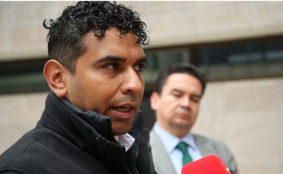 El congresita David Racero rinde indagatoria ante la Sala de Instrucción de la Corte Suprema de Justicia.