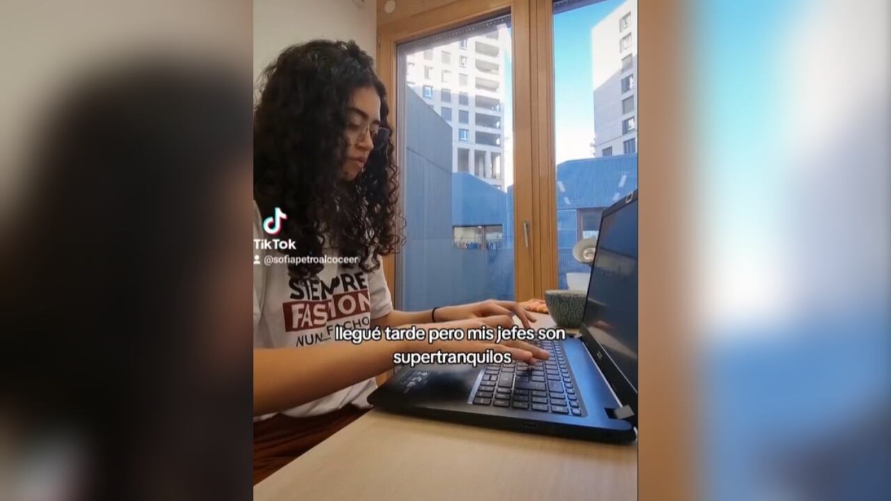 Sofía mostró algunas de las actividades que realiza en el trabajo.