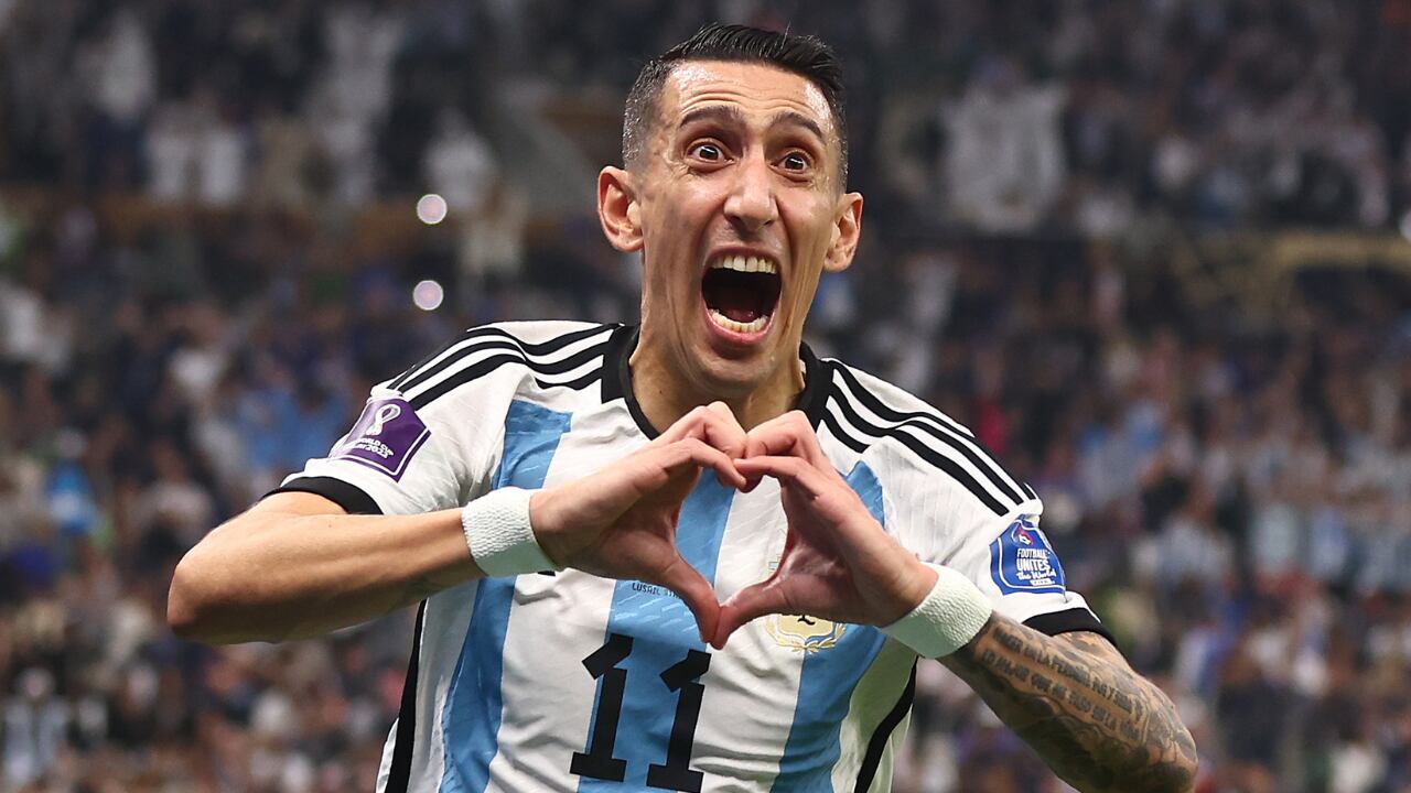 Ángel Di María, campeón mundial con Argentina en Qatar 2022