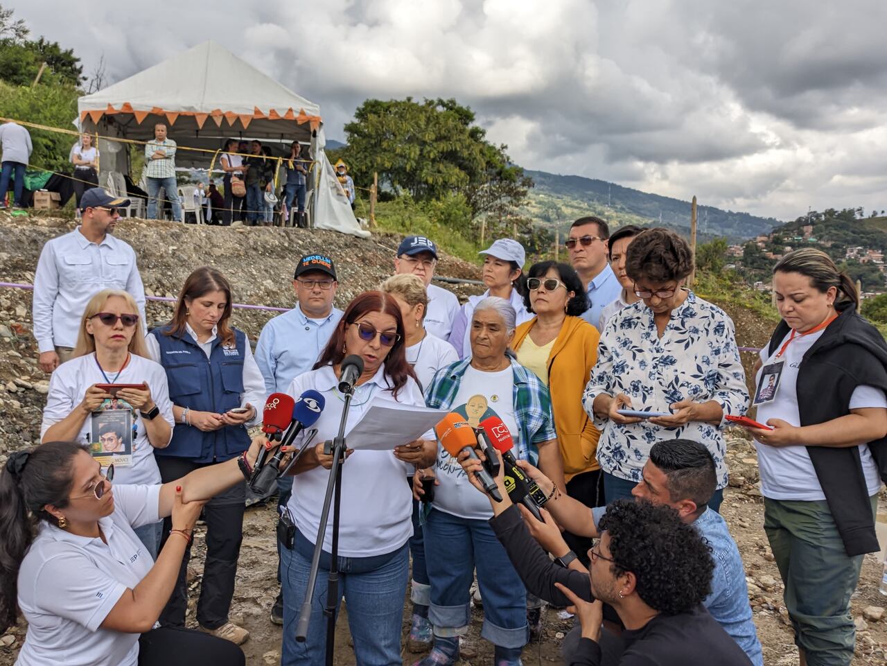 Luz Helena Galeano, vocera del colectivo Mujer Caminando por la Verdad en casos de desaparición forzada