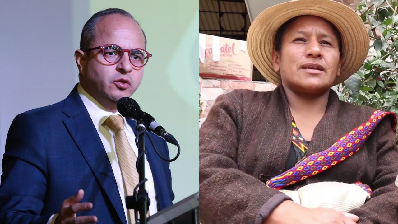 Juan Espinal y Aida Quilcué.