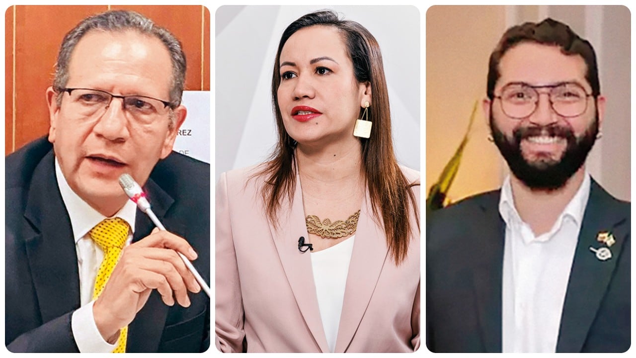 Luis Guillermo Pérez, Carolina Corcho y Moisés Ninco.