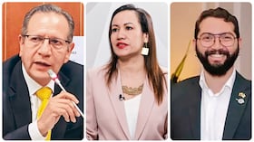 Luis Guillermo Pérez, Carolina Corcho y Moisés Ninco.