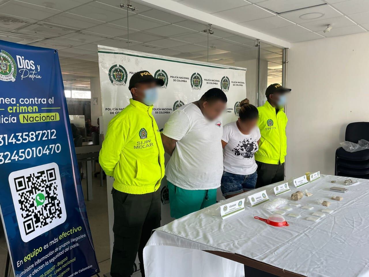 ‘El Gordo’ y ‘La Mona’ capturados por venta de drogas en Cartagena