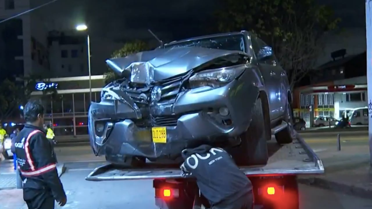 La camioneta que había sido hurtada en Bogotá.