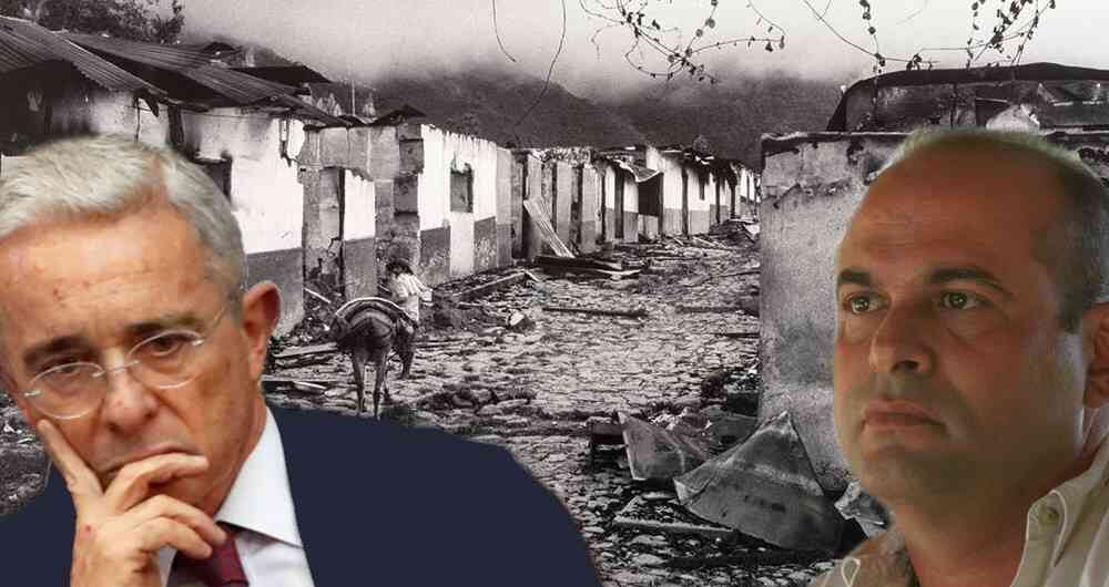 Álvaro Uribe y Salvatore Mancuso.