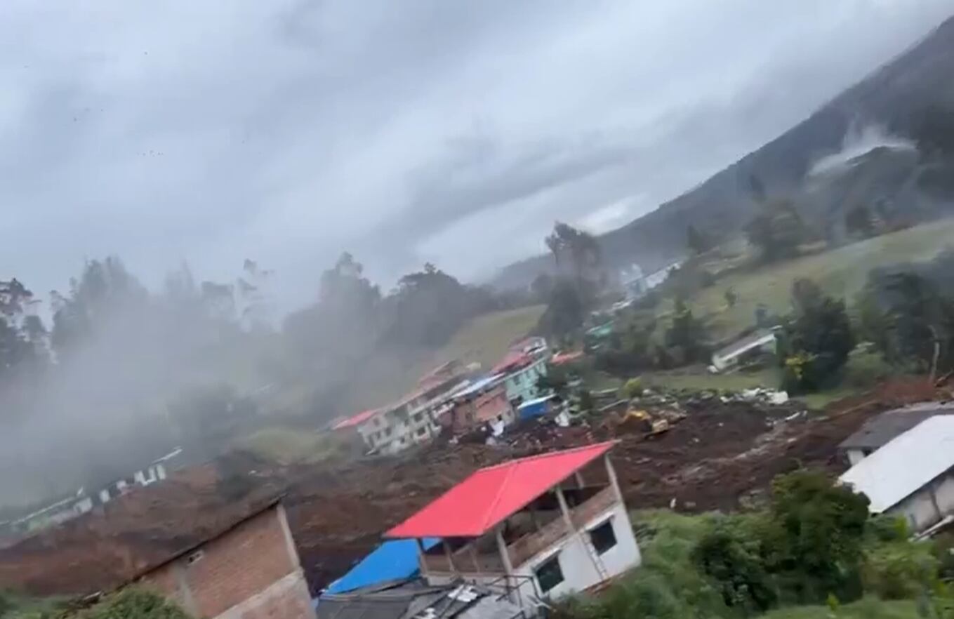Una avalancha se registró en el municipio de Mallama, Nariño.