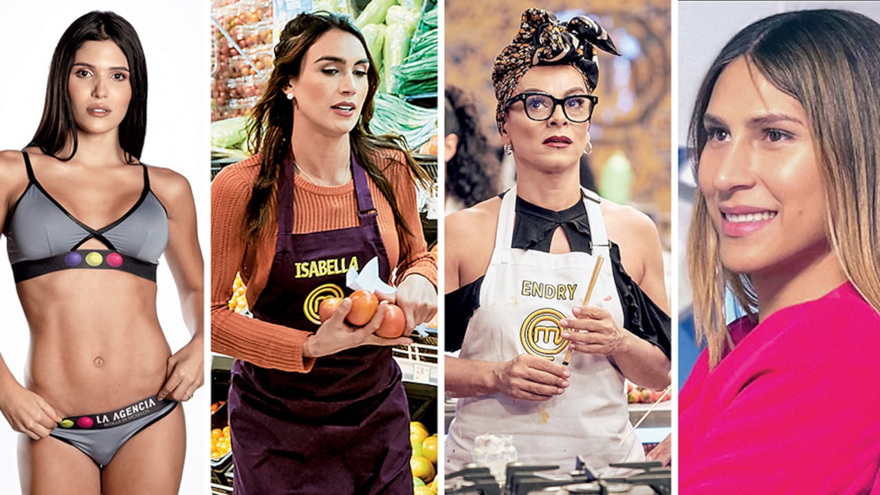 De izquierda a derecha, la modelo Mara Cifuentes, las actrices Isabella Santiago y Endry Cardeño y la periodista Camila Jiménez.