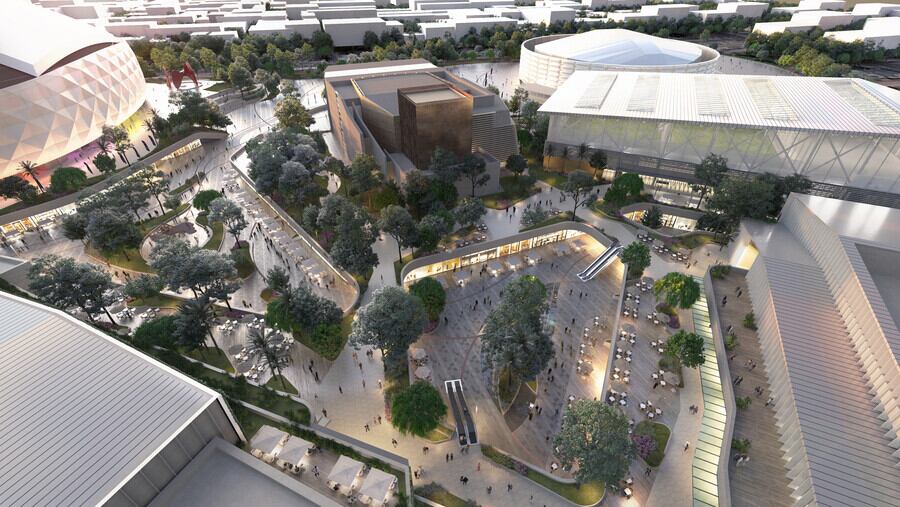 Maqueta del nuevo Complejo deportivo y Cultura El Campín de Bogotá