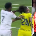 Vinícius Júnior acabó expulsado tras agredir a su rival del Villarreal.