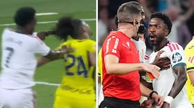Vinícius Júnior acabó expulsado tras agredir a su rival del Villarreal.