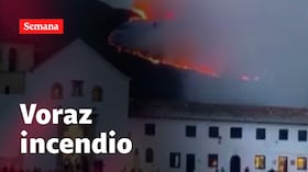 Villa de Leyva arde en llamas: autoridades intentan controlar el incendio