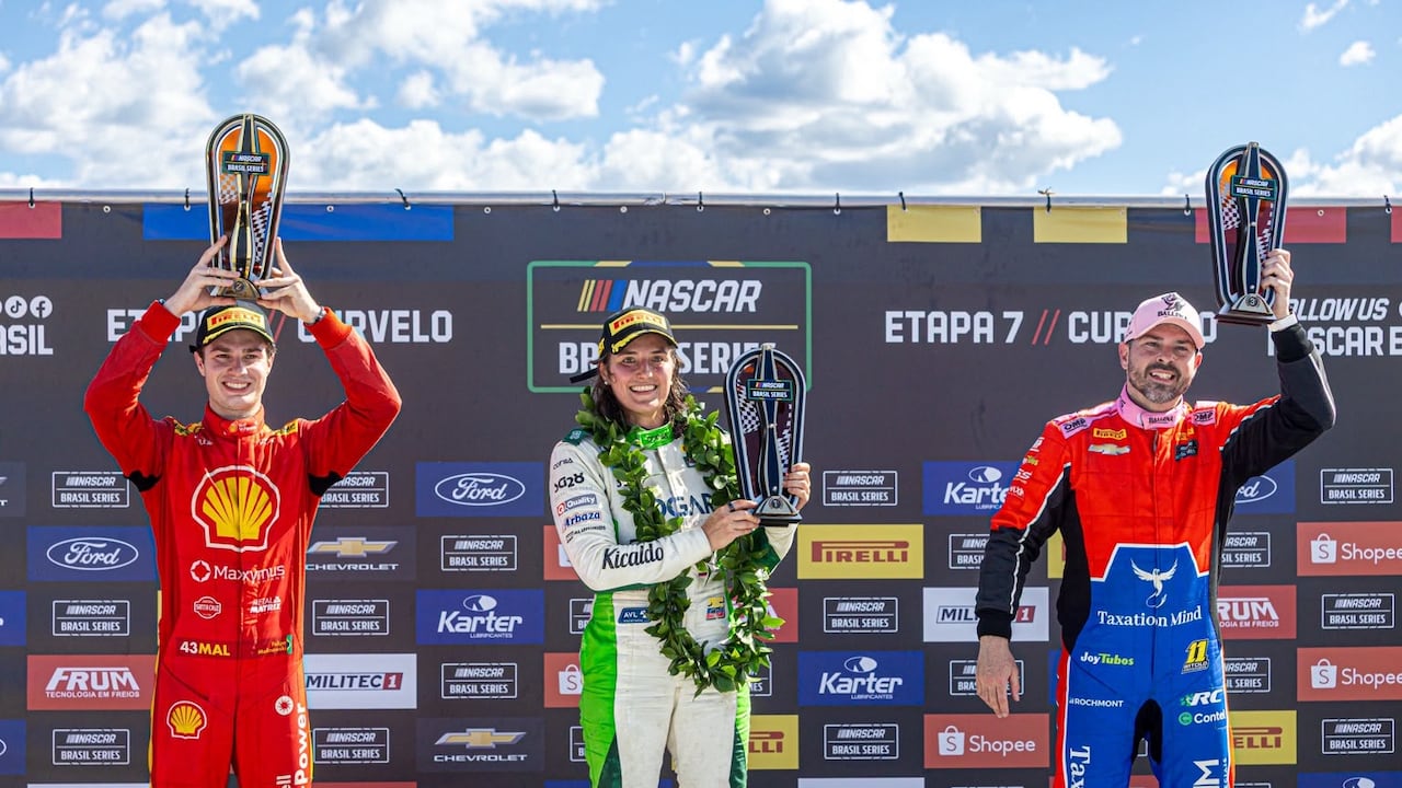 Victoria de Tatiana Calderón en la Nascar Brasil.