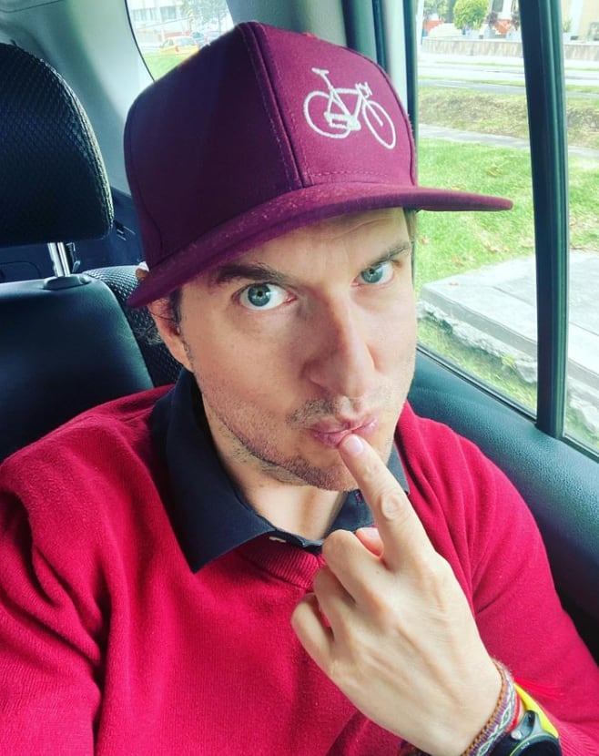 El actor Andrés Parra es bastante activo en Instagram. Allí muestra sus entrenamientos en bicicleta.