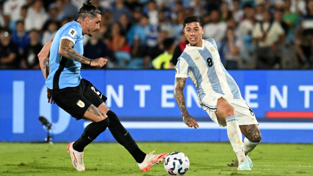 Uruguay vs. Argentina por eliminatorias.