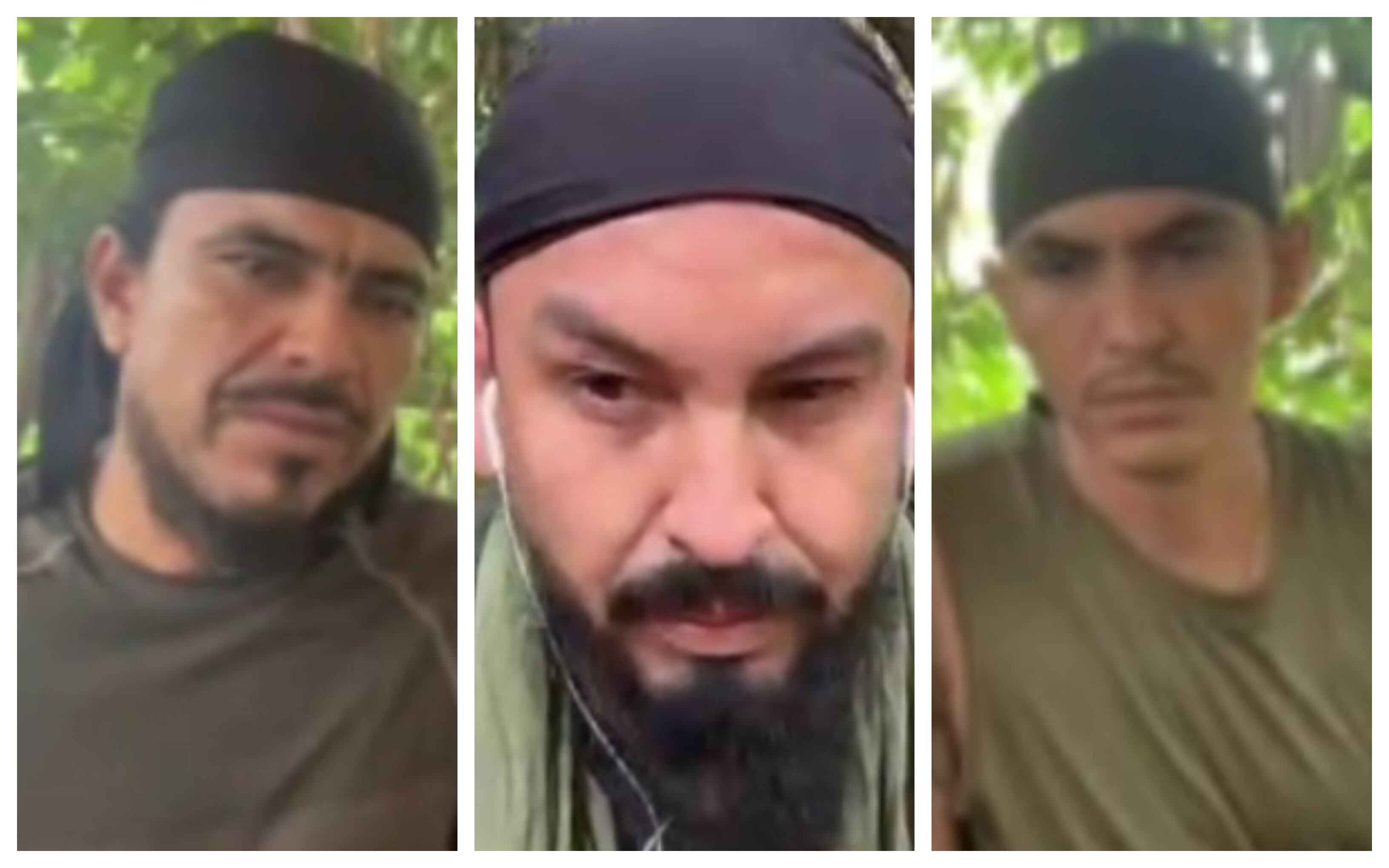 Javier Alonso Velosa Garcia, alias Jhon Mechas; Farby Edison Parra Parra, alias Richard; y Carlos Eduardo García Téllez, alias Andrey Avendaño, imputados por crímenes en El Catatumbo.