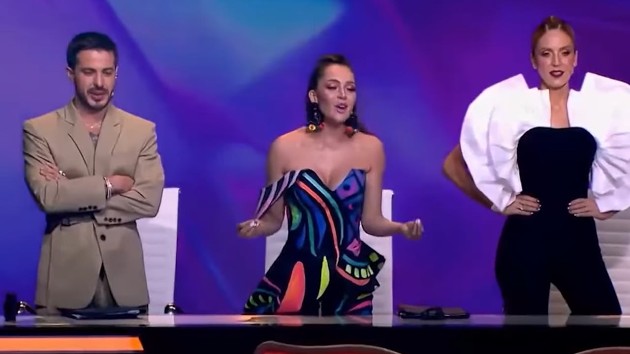 Lina Tejeiro da unas enternecedoras palabras luego de descubrir al zorro en el programa. Foto: captura de pantalla YouTube, ¿Quién es la Máscara? Canal RCN.