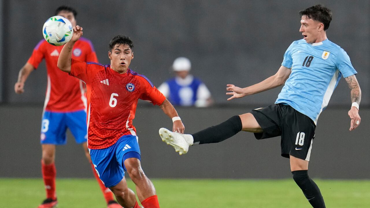 Partido entre Uruguay y Chile, por la cuarta fecha del Sudamericano Sub-20.