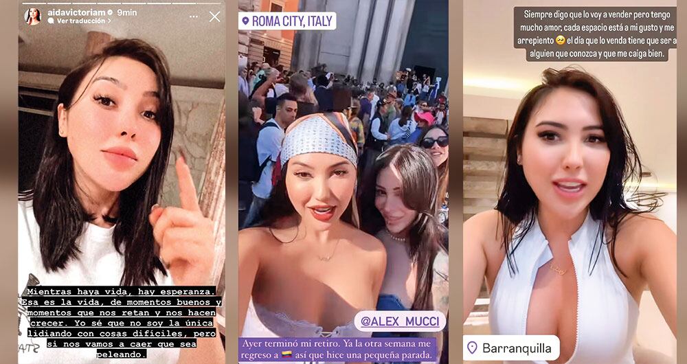   En sus redes sociales, Aida Victoria Merlano lamenta sus problemas financieros.