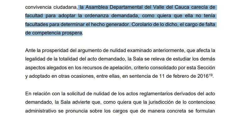 Este es el argumento del Consejo de Estado en su decisión.