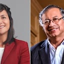 Irene Vélez y Gustavo Petro