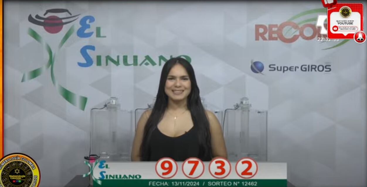 Lotería Sinuano 13 de noviembre