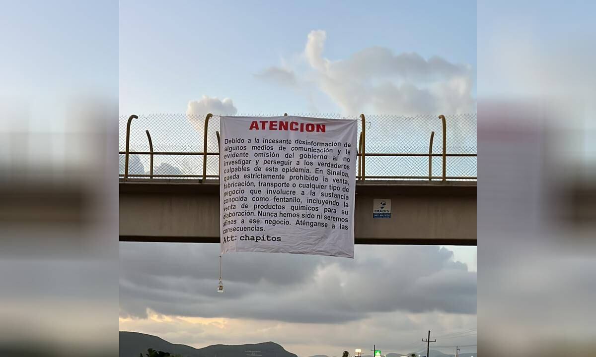 Los Chapitos amenazó a los productores de fentanilo en México.