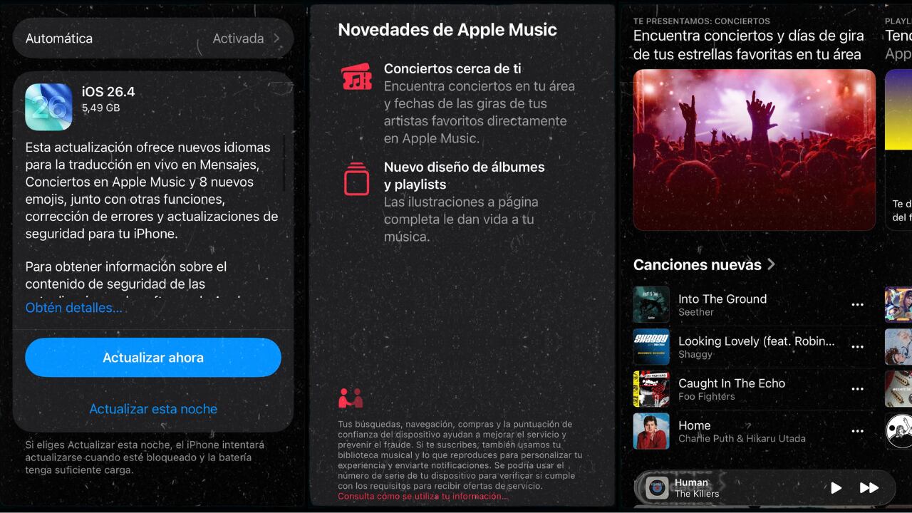 Primero se debe actualizar el equipo y luego ingresar a ‘Novedades’ dentro de Apple Music.