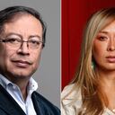 Katherine Miranda y Gustavo petro