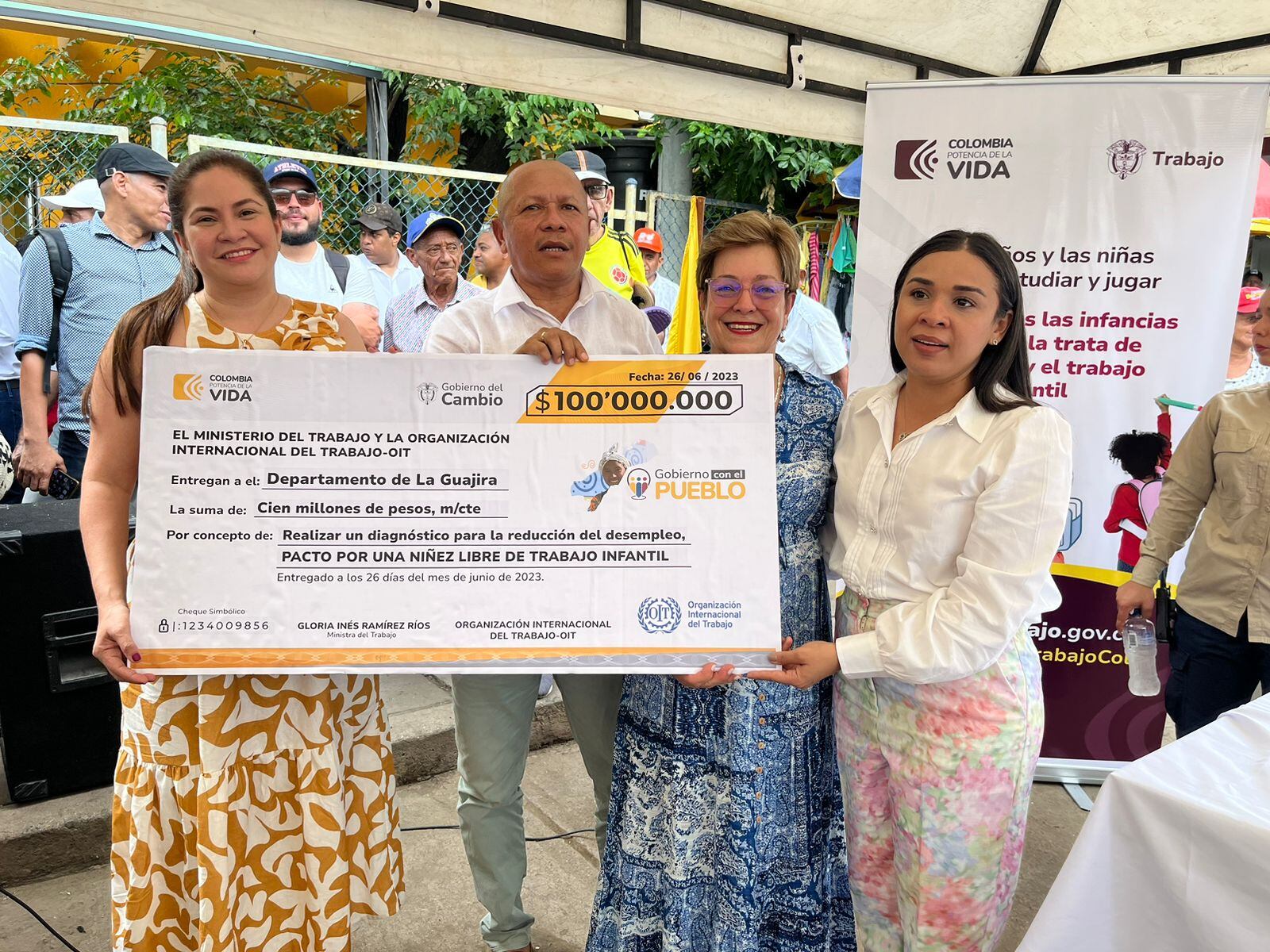 Firma convenio MinTrabajo - Trabajo Infantil La Guajira