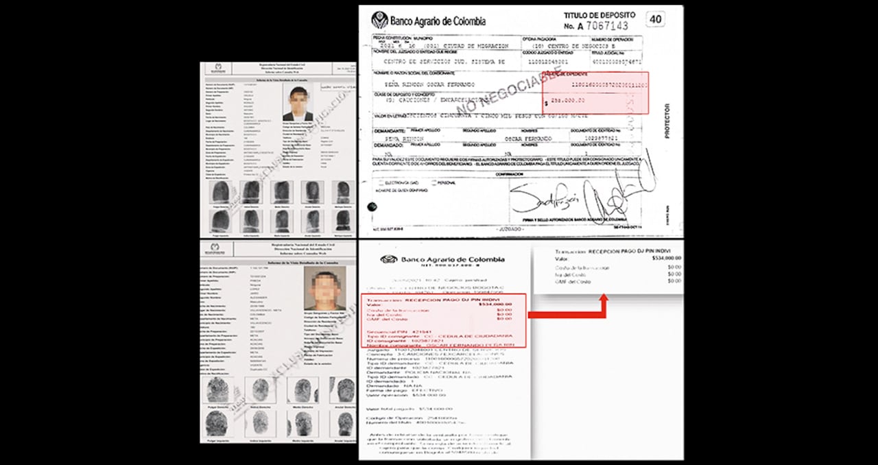 Hasta recibos de consignaciones de los sobornos y otros soportes de la corrupción rampante forman parte de las pruebas de la Fiscalía.