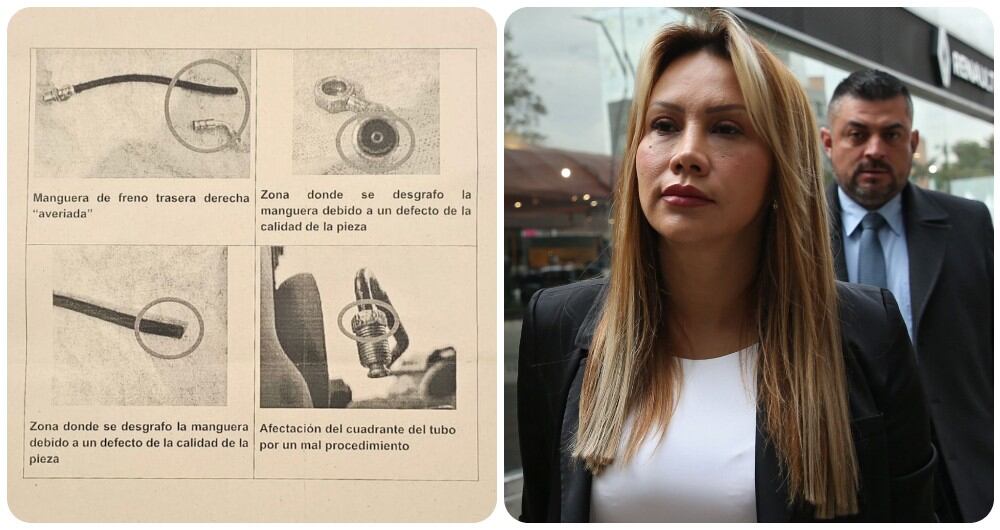 El informe autor de la camioneta de Sandra Ortiz.