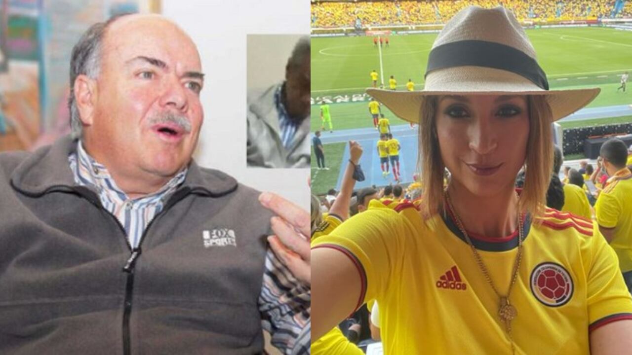 Periodista Iván Mejía y la congresista Jennifer Arias