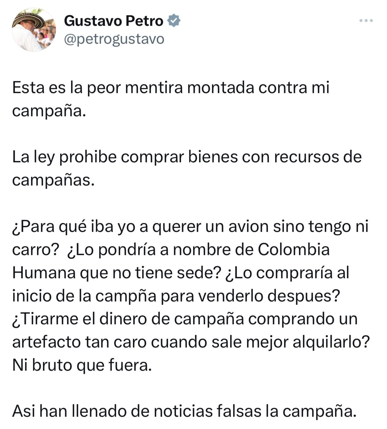 Mensaje presidente Gustavo Petro
