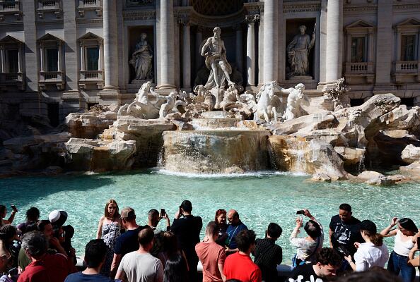 Fontana di Trevi, en Roma.