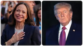María Corina Machado y Donald Trump