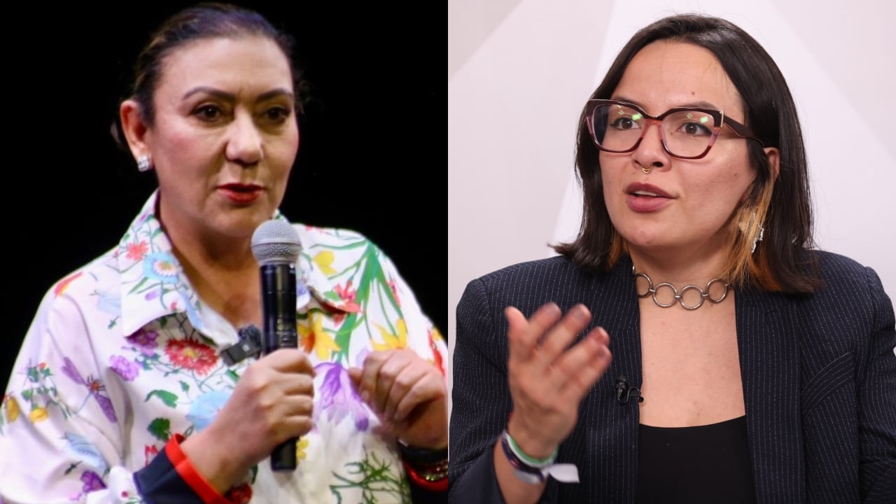 Carolina Restrepo, directora del ICBF, y Jennifer Pedraza.