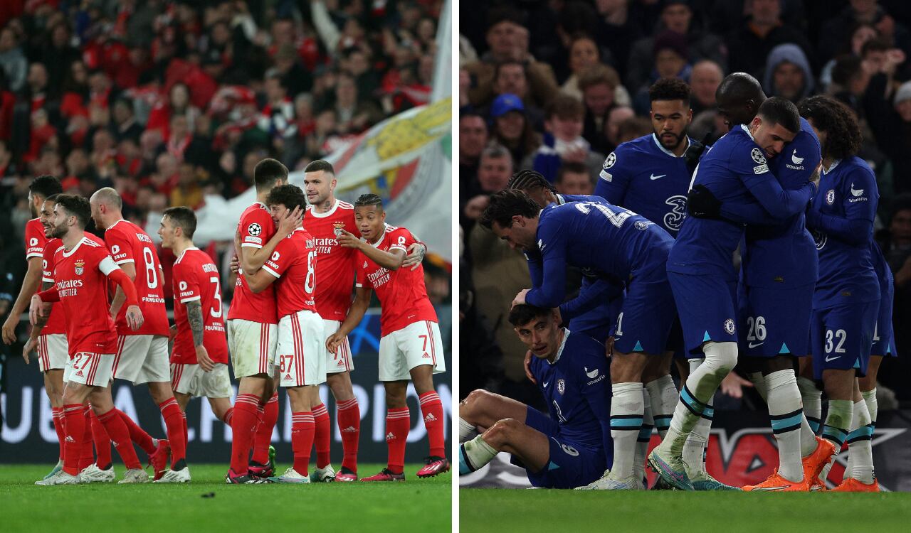 Benfica y Chelsea entre los mejores ocho de la UCL 2022/2023.