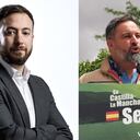 Agustín Laje y Santiago Abascal de Vox.